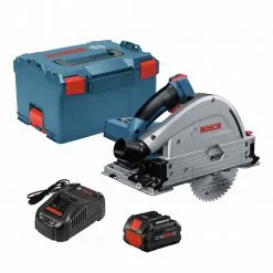 New ✔️ Bosch GKT18V-20GCL14 PROFACTOR 18V Cordless 5-1/2 In. Track Saw Kit With BiTurbo Brushless Technology And Plunge Action Kit With (1) 8 Ah Battery ⌛