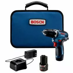 Hot Sale ❤️ Bosch GSR12V-300B22 12V Max EC Brushless Lithium-Ion 3/8 In. Cordless Drill Driver Kit (2 Ah) 👏