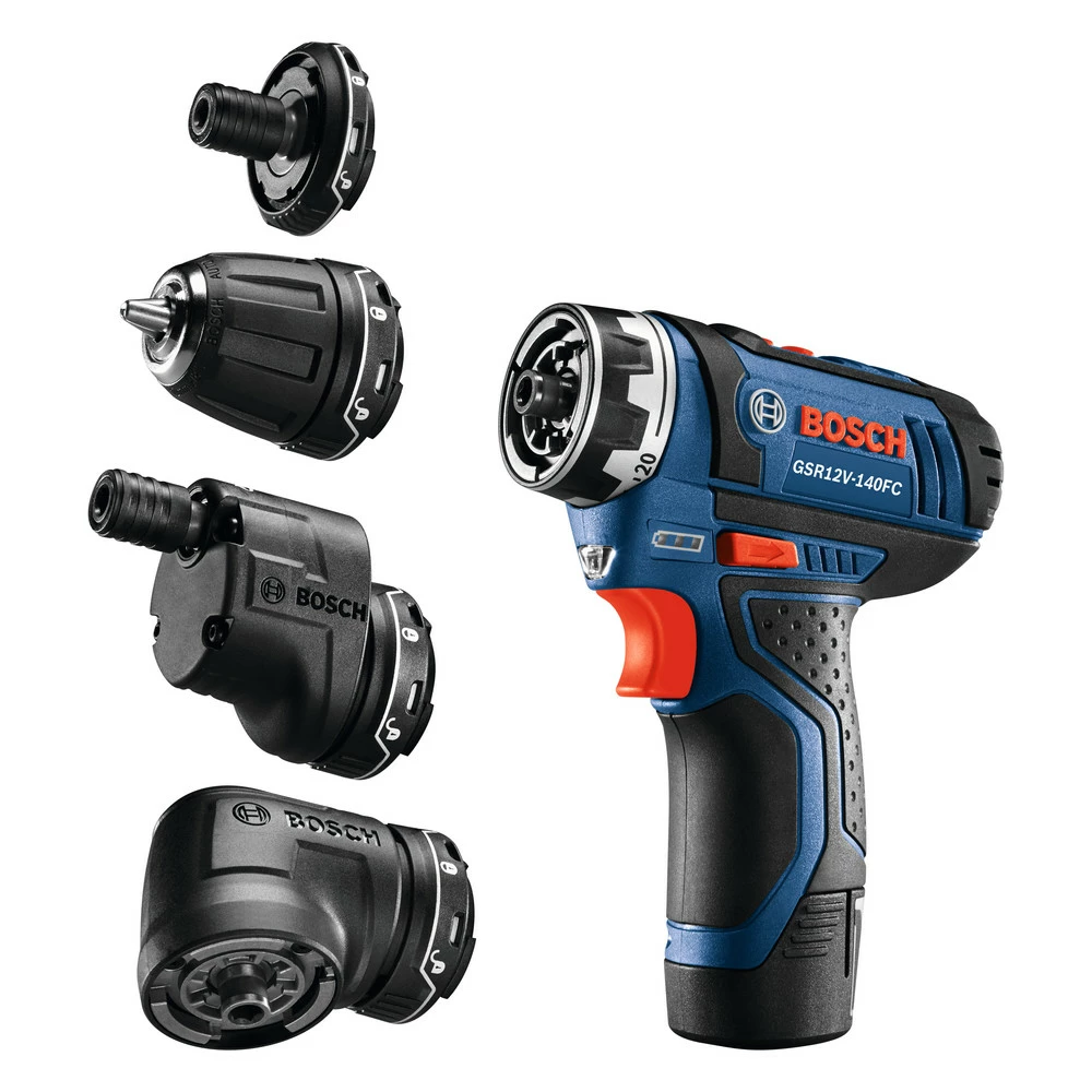 Best Sale 💯 Bosch GSR12V-140FCB22 12V Max Lithium-Ion FlexiClick 5-in-1 1/4 In. Cordless Drill Driver System Kit (2 Ah) 🎉 2 Best Sale 💯 Bosch GSR12V-140FCB22 12V Max Lithium-Ion FlexiClick 5-in-1 1/4 In. Cordless Drill Driver System Kit (2 Ah) 🎉 - Image 2