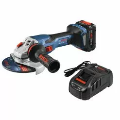 Discount 🔥 Bosch GWS18V-13CB14 PROFACTOR 18V Cordless 5-6 In. Angle Grinder Kit With BiTurbo Brushless Technology Kit With (1) CORE18V 8.0 Ah PROFACTOR Performance Battery ⭐