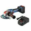 New 🔔 Bosch GWX18V-13CB14 PROFACTOR 18V Spitfire X-LOCK 5-6 In. Cordless Angle Grinder Kit With (1) CORE18V 8.0 Ah Performance Battery ❤️
