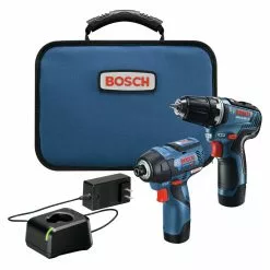 Cheapest ✔️ Bosch GXL12V-220B22 12V Max Brushless Lithium-Ion 3/8 In. Cordless Drill Driver/1/4 In. Hex Impact Driver Combo Kit (2 Ah) 🔔