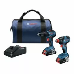 Cheap 👏 Bosch GXL18V-233B25 18V Freak 1/4 In. And 1/2 In. Two-in-One Bit/Socket Impact Driver And 1/2 In. 🔨 Hammer Drill Driver Combo Kit (4 Ah) 🔔