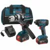 Coupon 💯 Factory Reconditioned Bosch CLPK222-181-RT 18V 4.0 Ah Cordless Lithium-Ion Brute Tough 🔨 Hammer Drill And Hex Impact Driver Combo Kit 🎁