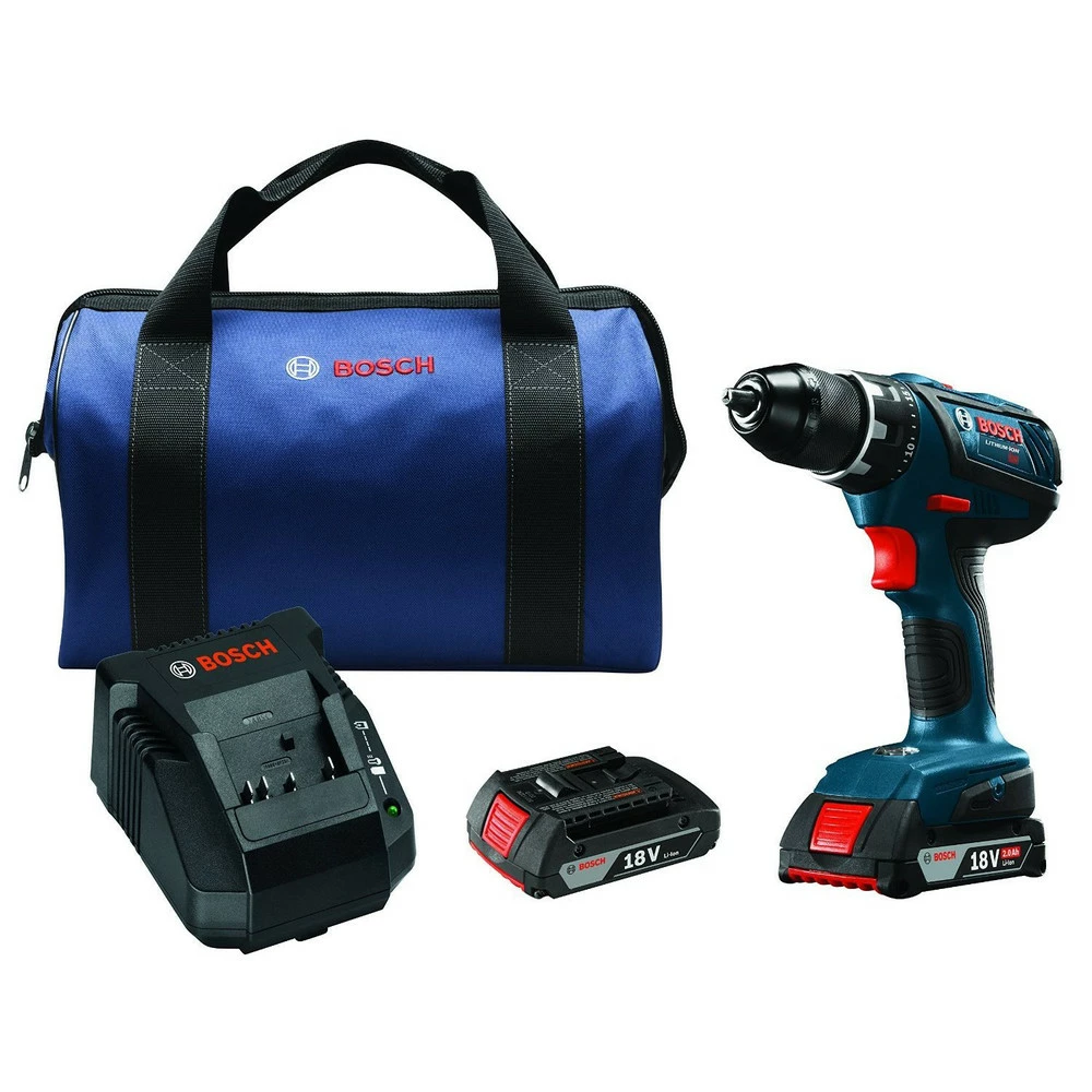 New 👏 Factory Reconditioned Bosch DDS181A-02-RT 18V Lithium-Ion Compact Tough 1/2 In. Cordless Drill Driver Kit (2 Ah) 🎉 1 New 👏 Factory Reconditioned Bosch DDS181A-02-RT 18V Lithium-Ion Compact Tough 1/2 In. Cordless Drill Driver Kit (2 Ah) 🎉