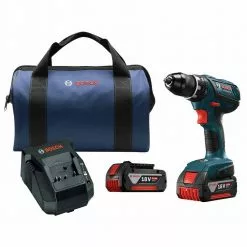 Best Sale 🎁 Factory Reconditioned Bosch DDS181A-01-RT 18V 4.0 Ah Compact Tough Cordless Li-Ion 1/2 In. Drill Driver Kit 🔔