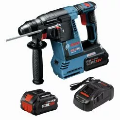 Wholesale 😉 Factory Reconditioned Bosch GBH18V-26K24A-RT Bulldog 18V Brushless Lithium-Ion 1 In. Cordless SDS-Plus Rotary 🔨 Hammer Kit With 2 Batteries (8 Ah) ⭐