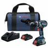 Best Pirce 👏 Factory Reconditioned Bosch GSB18V-755CB25-RT 18V Brute Tough Connected-Ready EC Brushless Lithium-Ion 1/2 In. Cordless 🔨 Hammer Drill Driver Kit With 2 Batteries (4 Ah) ✔️
