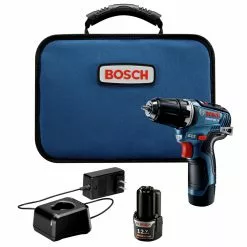 Best deal ❤️ Factory Reconditioned Bosch GSR12V-300B22-RT 12V Max EC Brushless Lithium-Ion 3/8 In. Cordless Drill Driver Kit (2 Ah) 🥰
