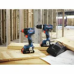 Flash Sale 👏 Factory Reconditioned Bosch GXL18V-251B25-RT 18V Lithium-Ion Brushless Freak 1/4 In. And 1/2 In. 2-in-1 Bit/Socket Impact Driver / 1/2 In. 🔨 Hammer Drill Driver Combo Kit (4 Ah) 🥰 -Bosch Tool Official Online bshrgxl18v 251b25 rt f
