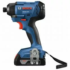 Outlet 👏 Factory Reconditioned Bosch GXL18V-26B22-RT 18V Lithium-Ion 2 Ah Compact Drill Driver / Hex Impact Driver Combo Kit 💯 -Bosch Tool Official Online bshrgxl18v 26b22 rt b