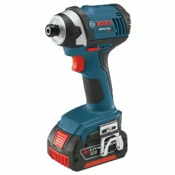 Best Sale 👏 Factory Reconditioned Bosch IDS181-01-RT 18V Compact Tough 1/4 In. Hex Impact Driver With 2 HC FatPack Lithium-Ion Batteries 🔔
