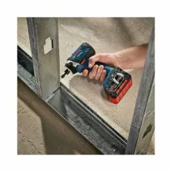 Best Sale 👏 Factory Reconditioned Bosch IDS181-01-RT 18V Compact Tough 1/4 In. Hex Impact Driver With 2 HC FatPack Lithium-Ion Batteries 🔔 -Bosch Tool Official Online bshrids181 01 rt c